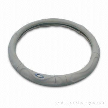 Car Steering Wheel Cover, Available in Black, Gray, and Beige Color